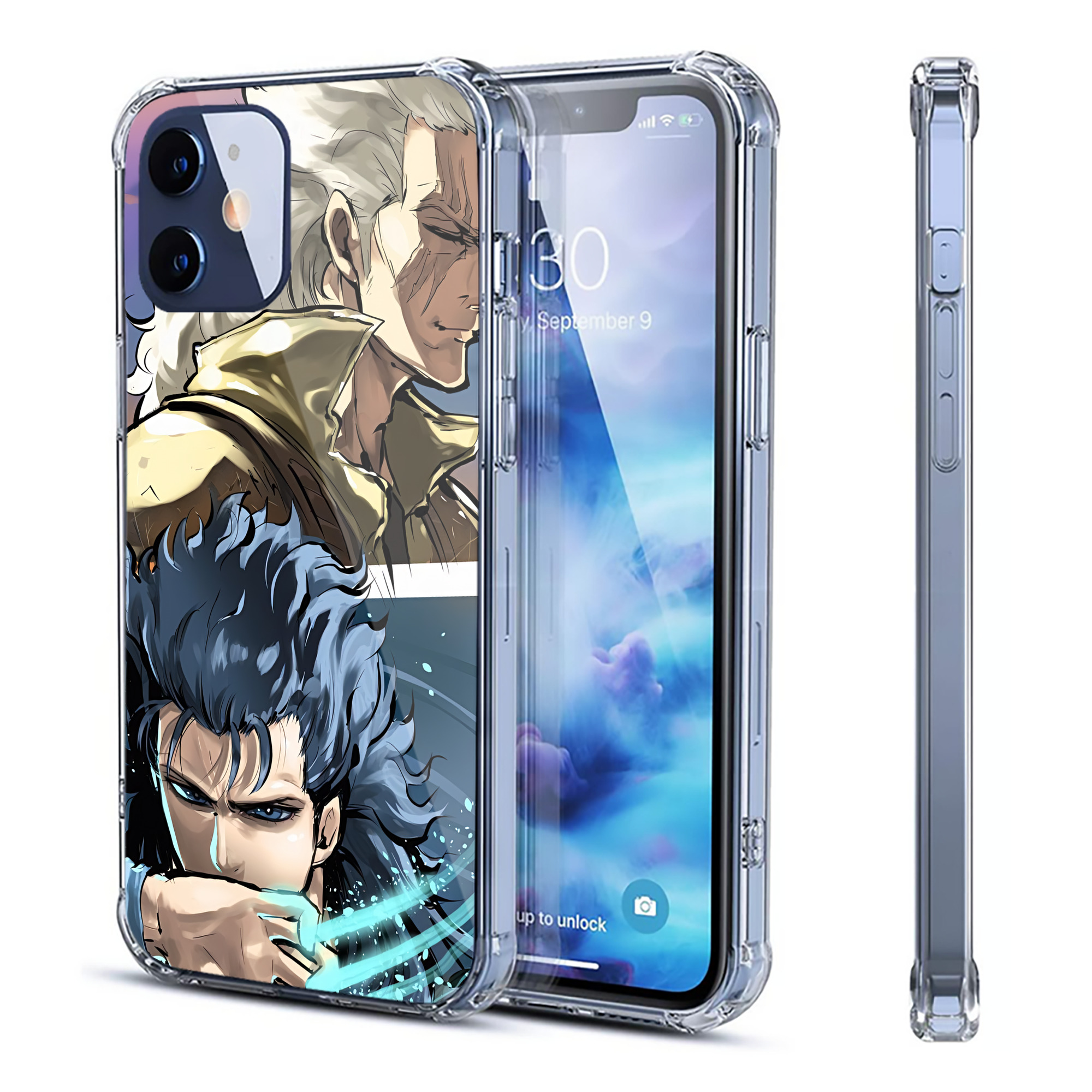 （画像用） 北斗の拳 Fist of the North Star 【iPhone 12シリーズ対応】透明スマホケース（クリアソフトケース）